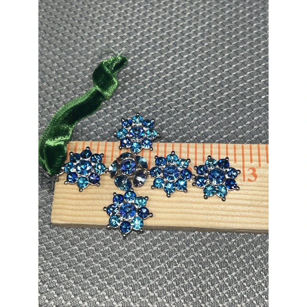 Wenceslaus Crown Ornament‎ Collection Blue Bohemian Crystal Cross Ornament Czech